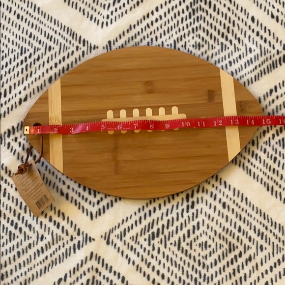Football Cutting and Serving Board Bamboo Kitchen - Picture 4 of 6